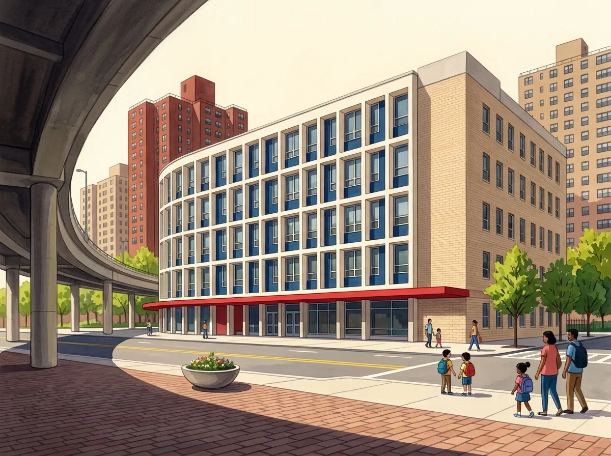 Ilustración de P.S./I.S. 217 Roosevelt Island