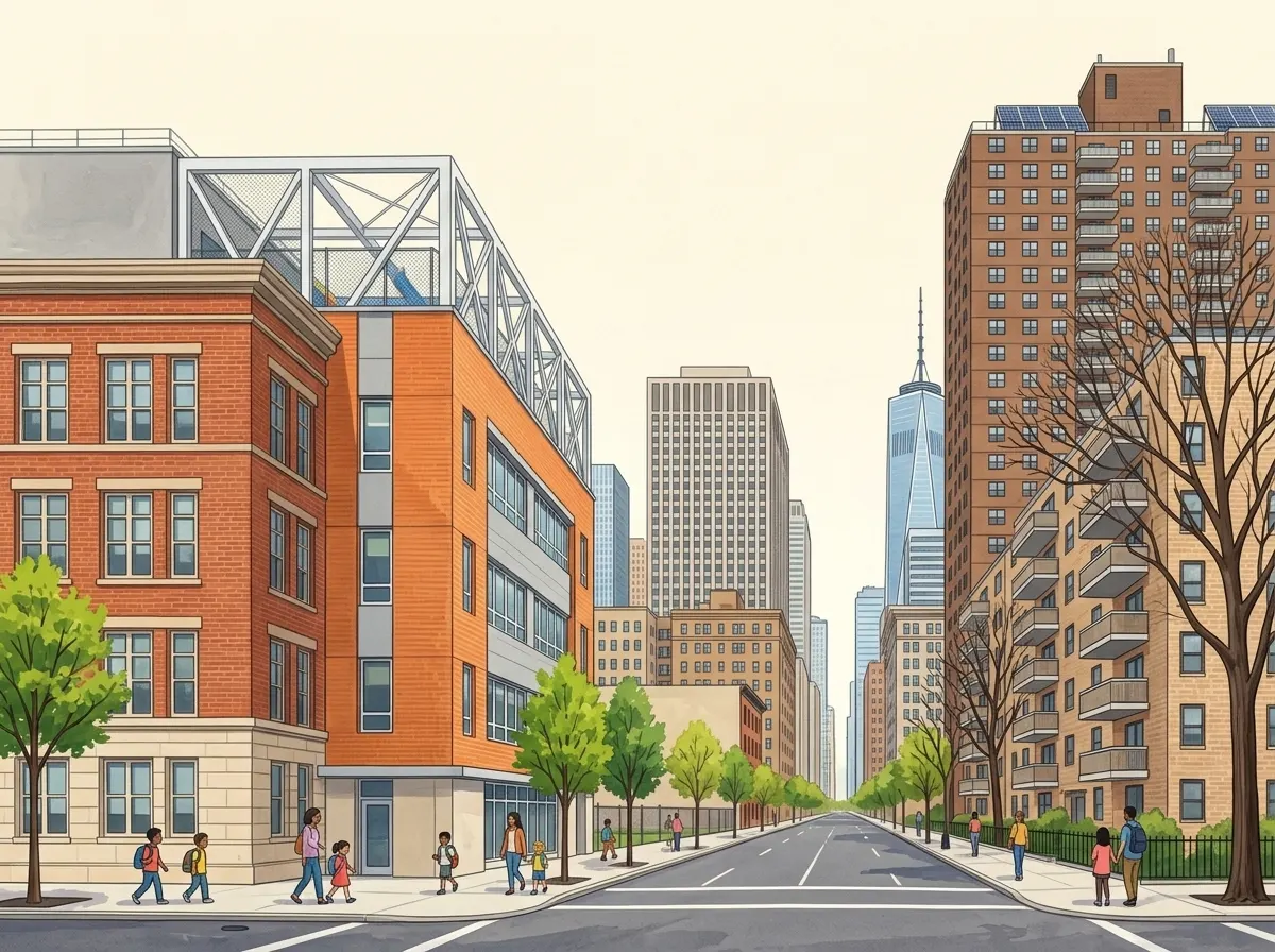 Illustration of The Peck Slip School