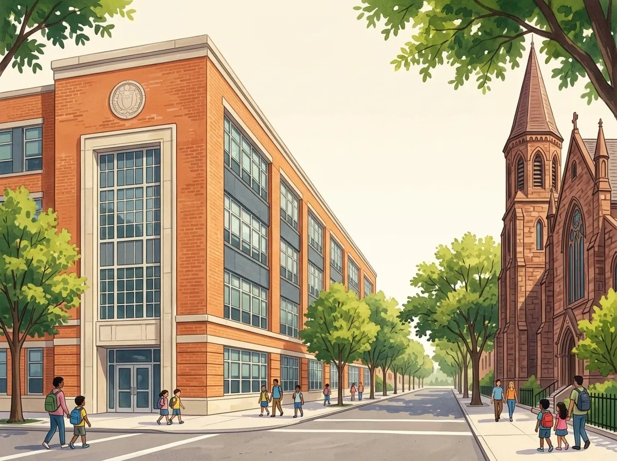 Illustration of P.S. 020 Clinton Hill