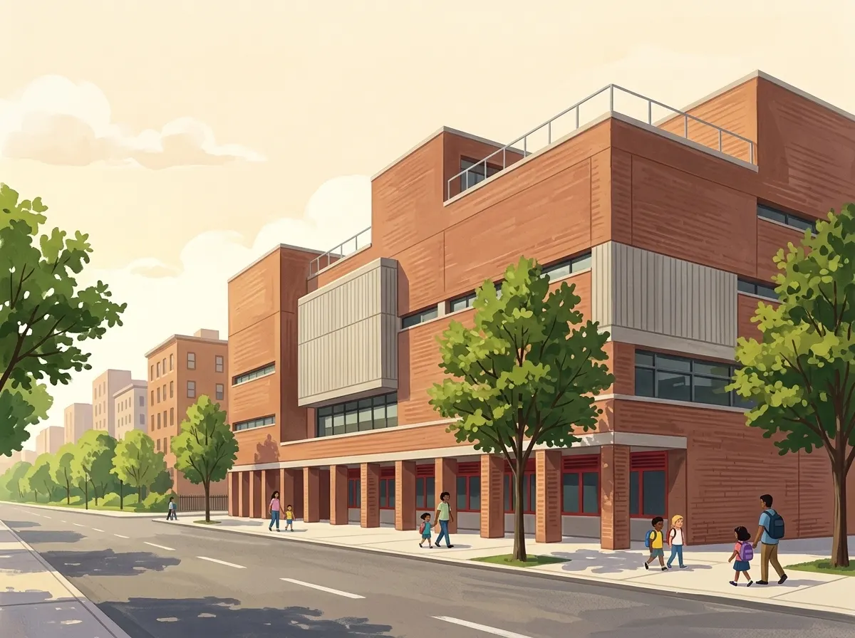 Illustration of Nelson Mandela High School