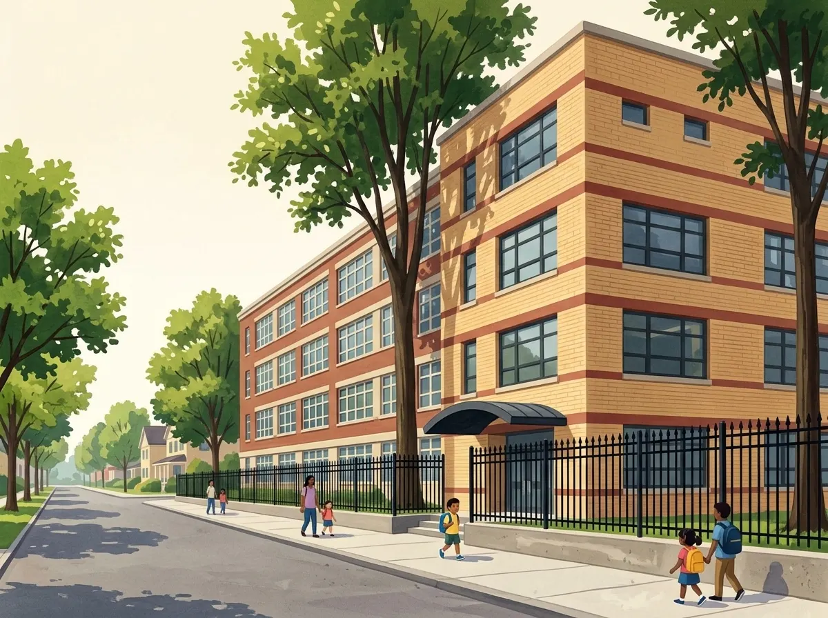 Ilustración de P.S. 128 The Lorraine Tuzzo, Juniper Valley Elementary School