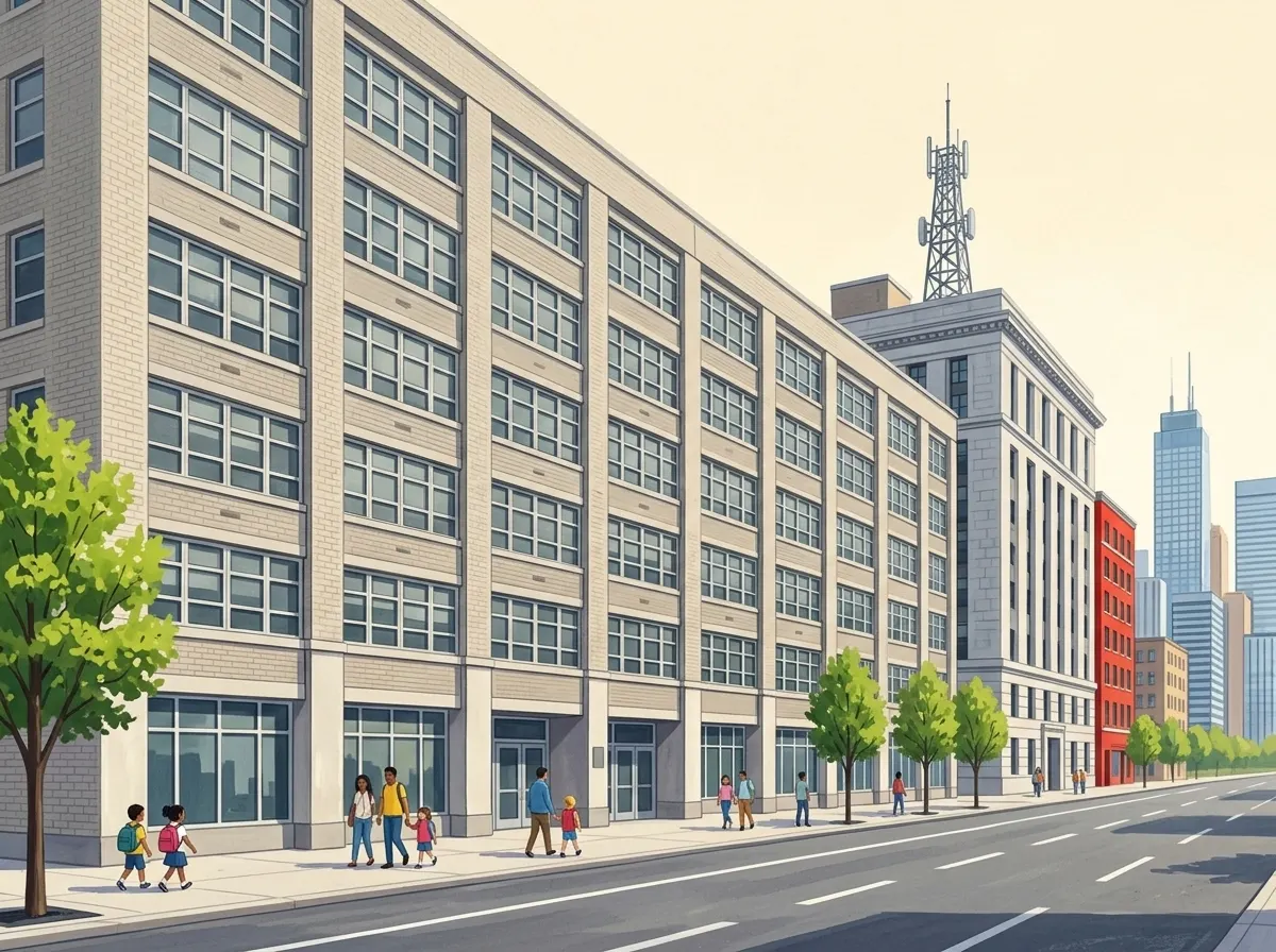 Ilustración de High School of Applied Communication