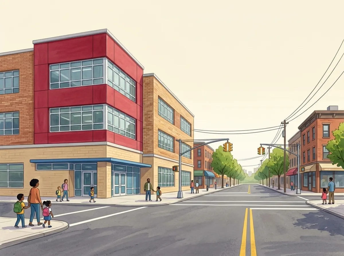 Illustration of Queens Explorers Elementary School