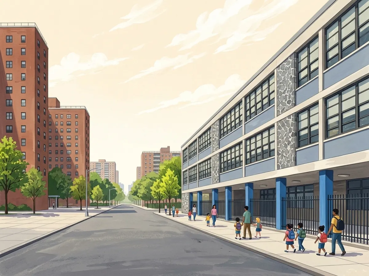 Illustration of New Explorations into Science, Technology and Math High School