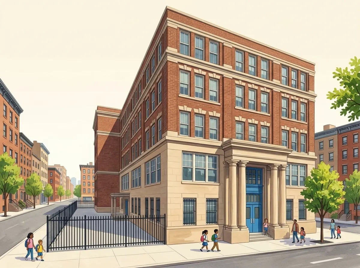 Illustration of Ella Baker School