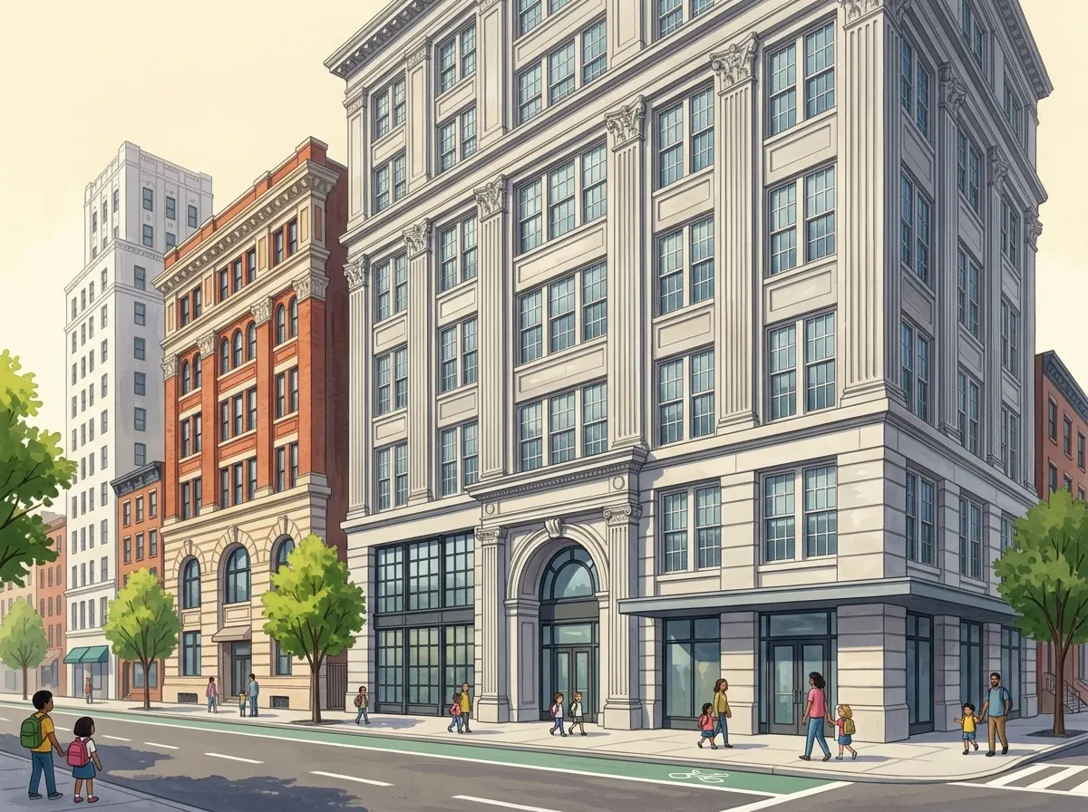 Illustration of Ballet Tech, NYC Public School for Dance
