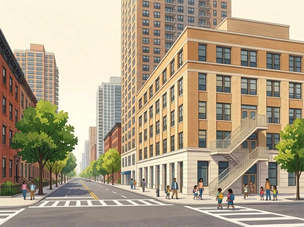 Illustration of Stuyvesant High School