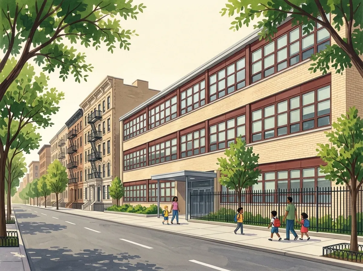 Ilustración de P.S. 145, The Bloomingdale School