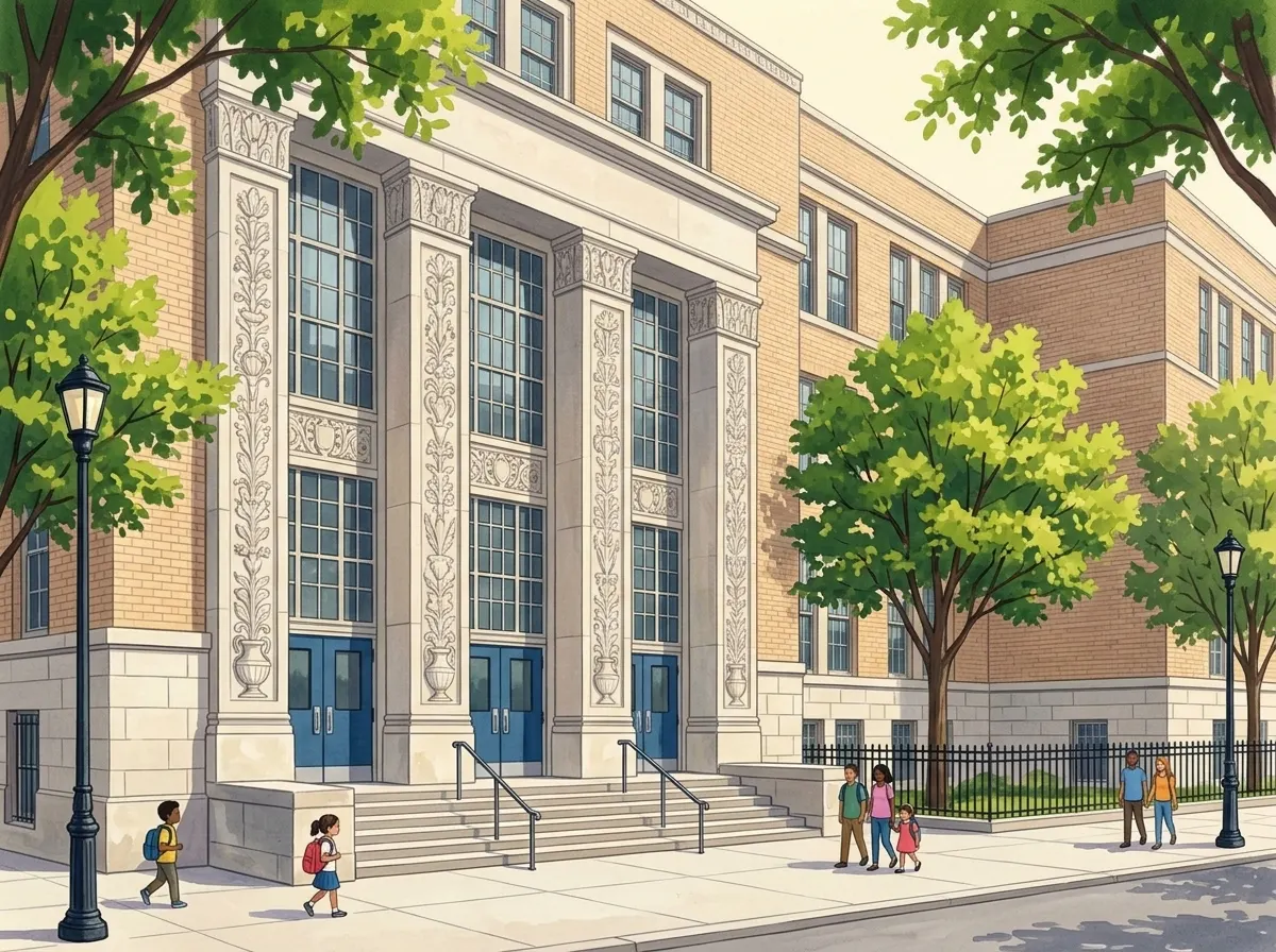 Ilustración de Community Action School - MS 258
