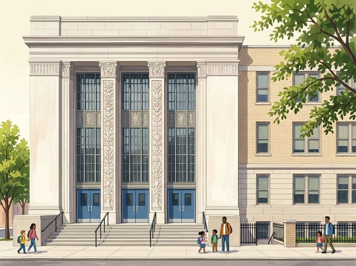 Illustration of P.S. 333 Manhattan School for Children