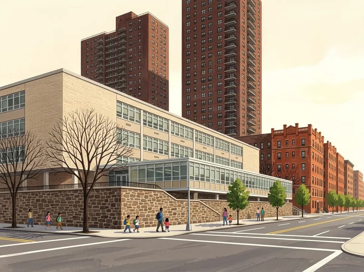 Illustration of P.S. 200- The James McCune Smith School