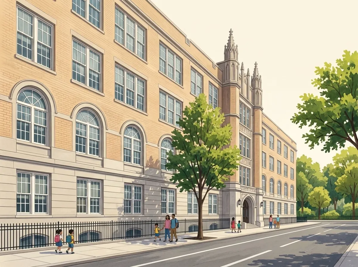 Illustration of A. Philip Randolph Campus High School