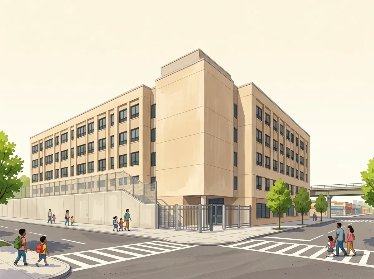 Ilustración de Bronx River High School