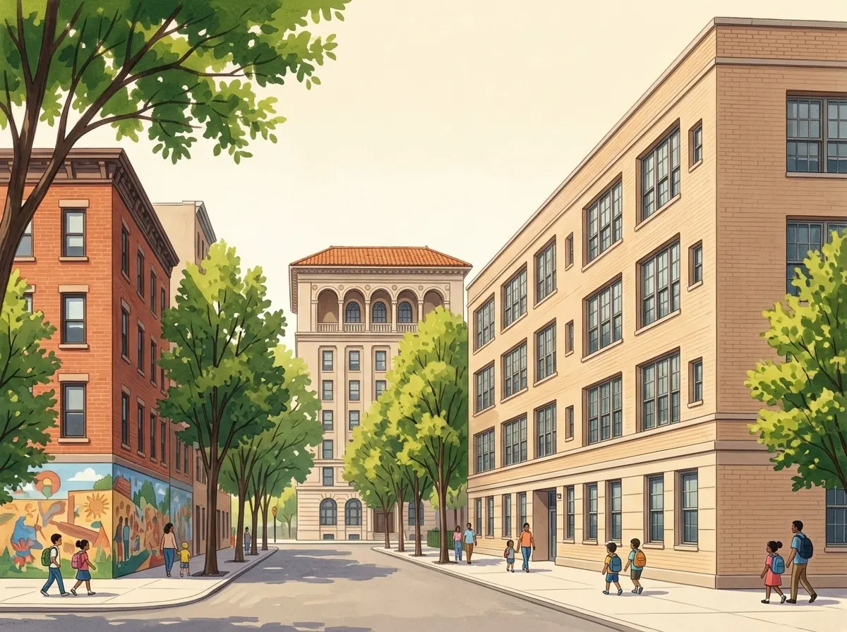 Illustration of P.S./I.S. 218 Rafael Hernandez Dual Language Magnet School