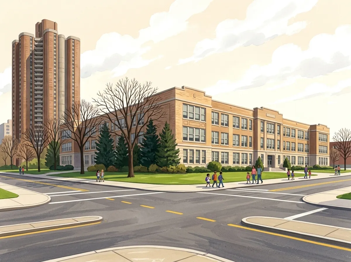 Illustration of World View High School