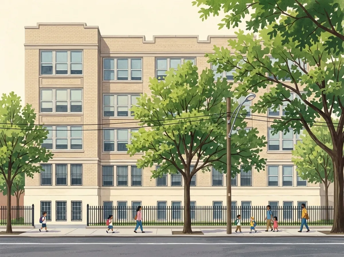 Illustration of High School of Computers and Technology