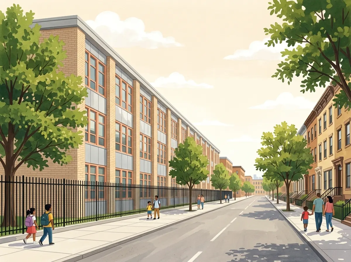 Illustration of Bronx Park Middle School