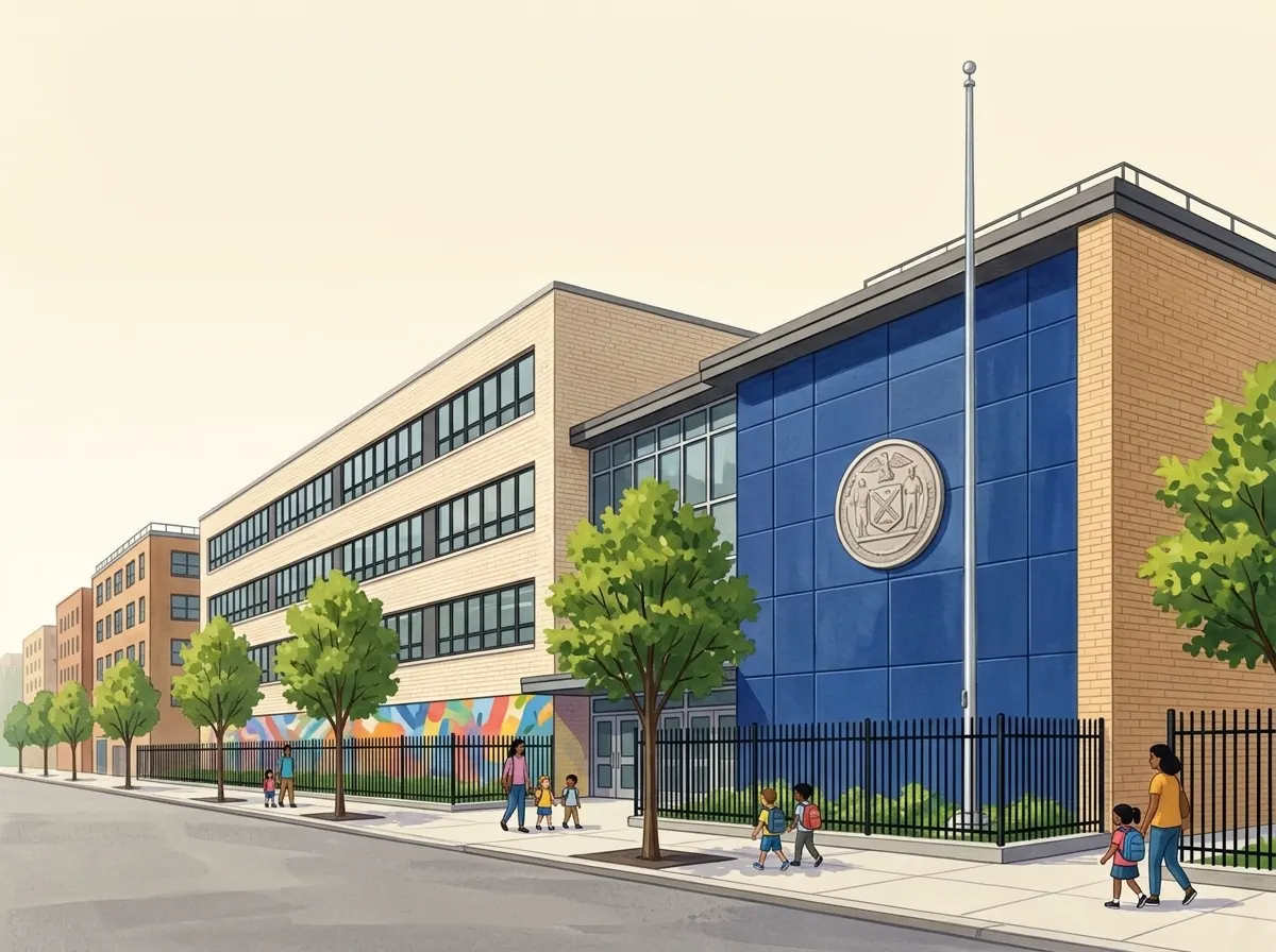 Illustration of P.S. 256 Benjamin Banneker