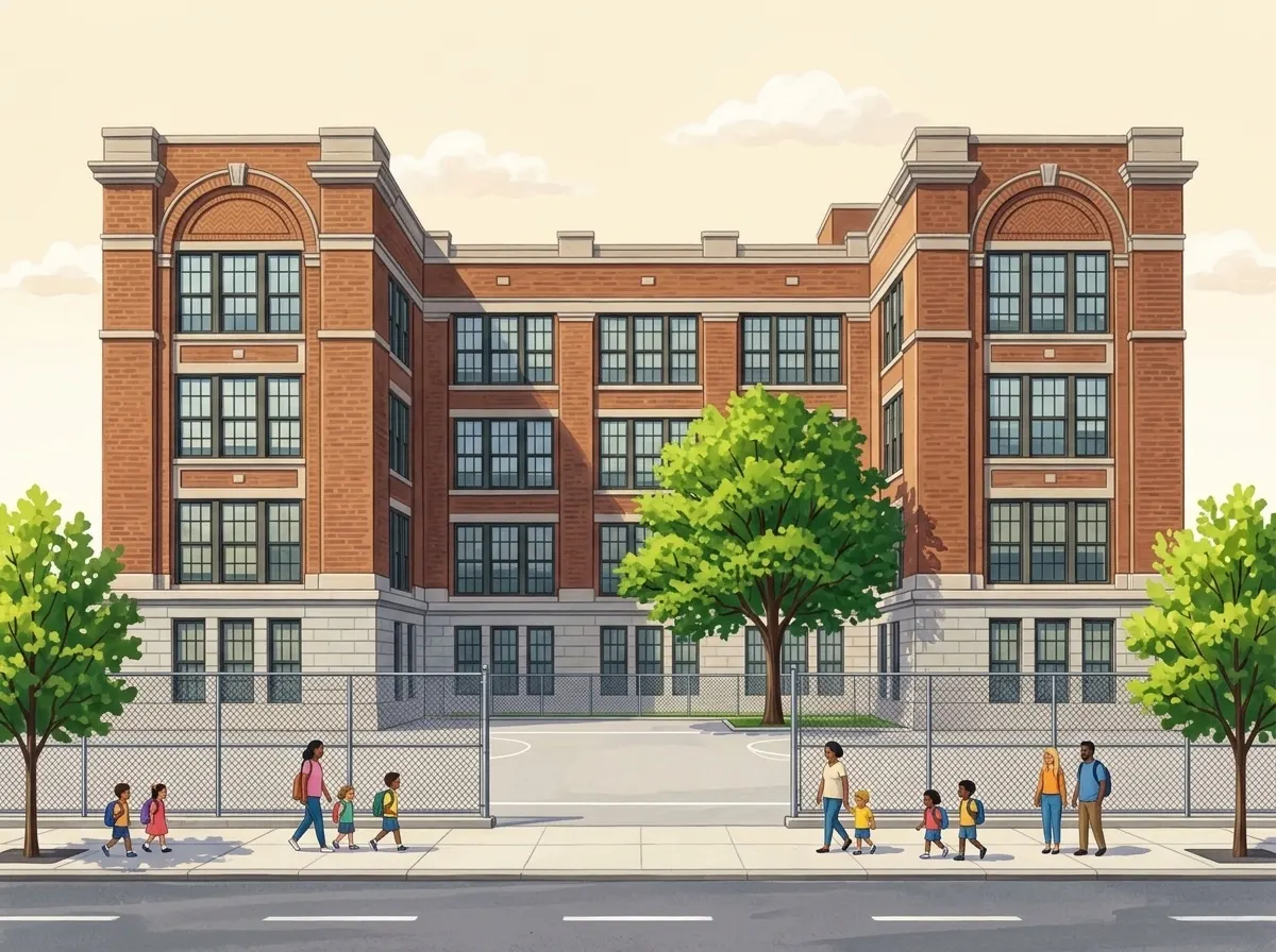 Illustration of Conselyea Preparatory School