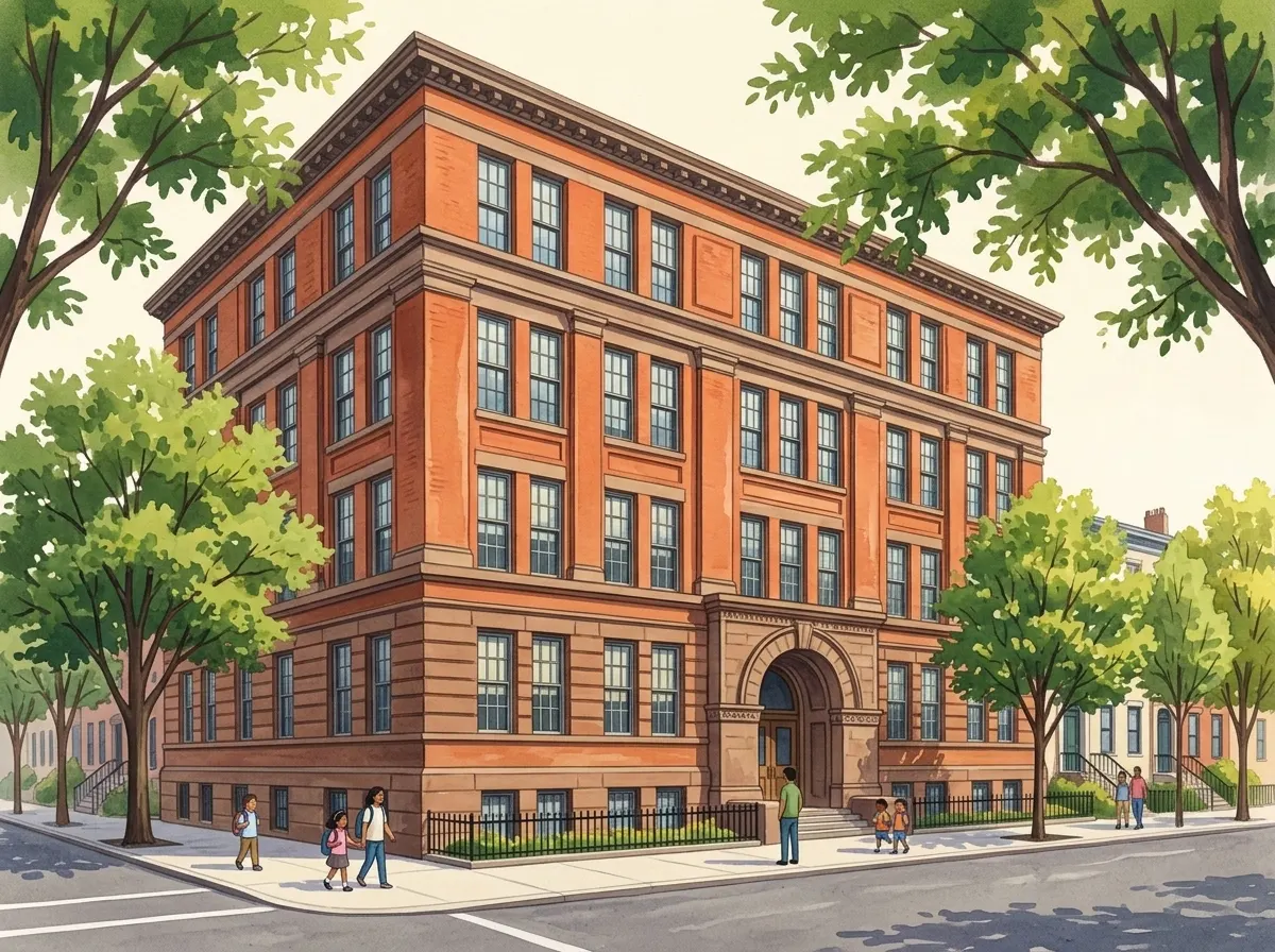 Illustration of P.S. 107 John W. Kimball