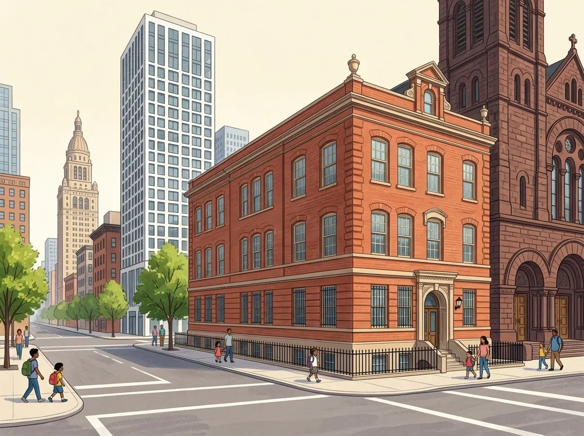 Illustration of Khalil Gibran International Academy