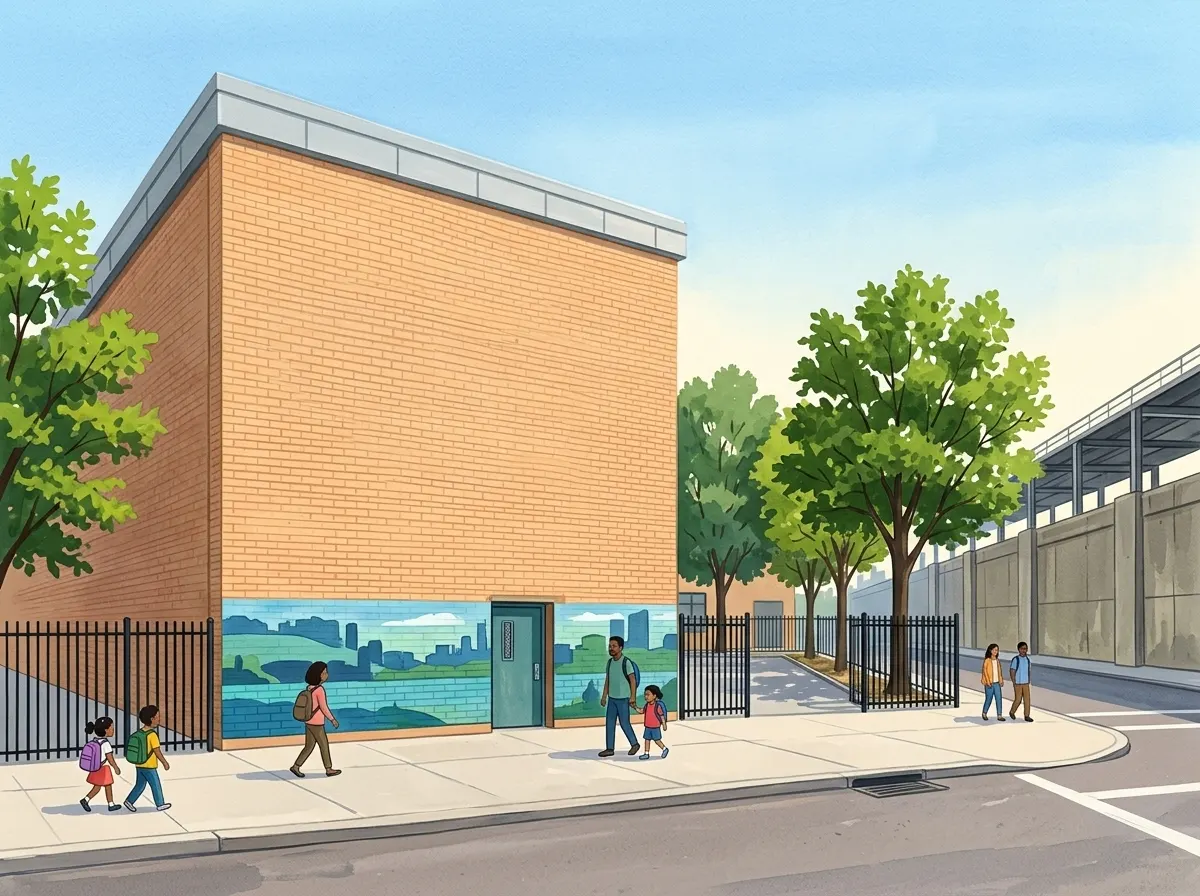Illustration of P.S. 243K- The Weeksville School
