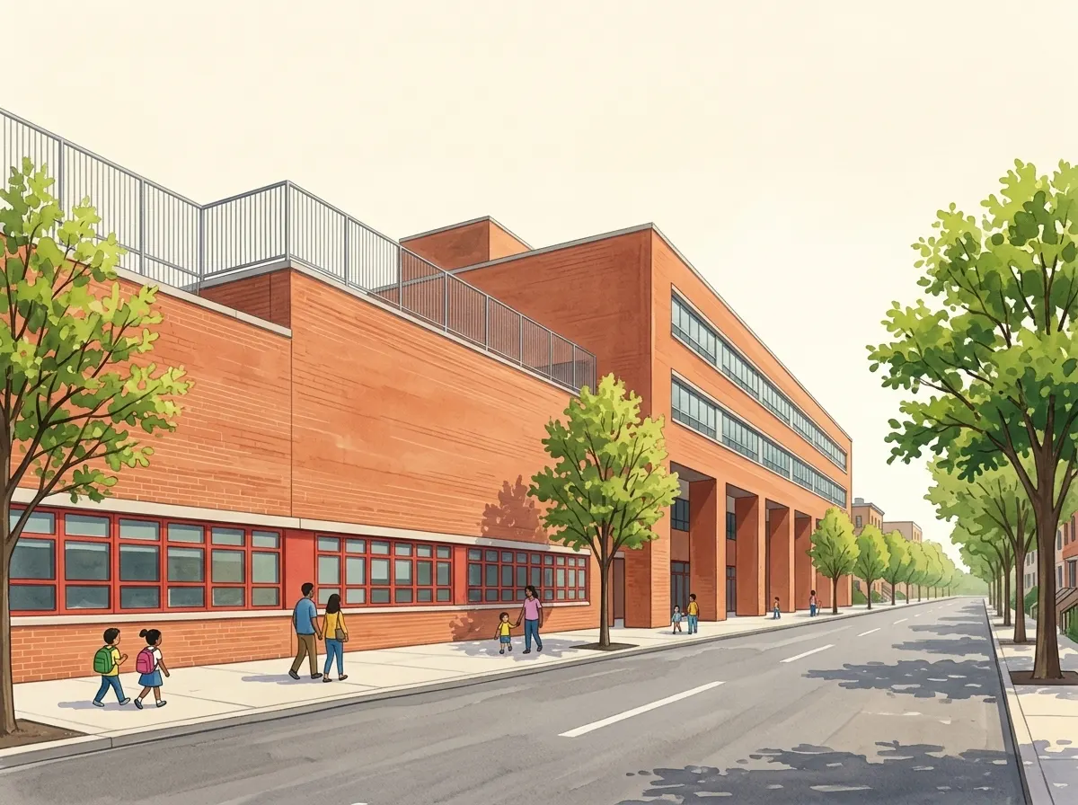 Illustration of Boys and Girls High School
