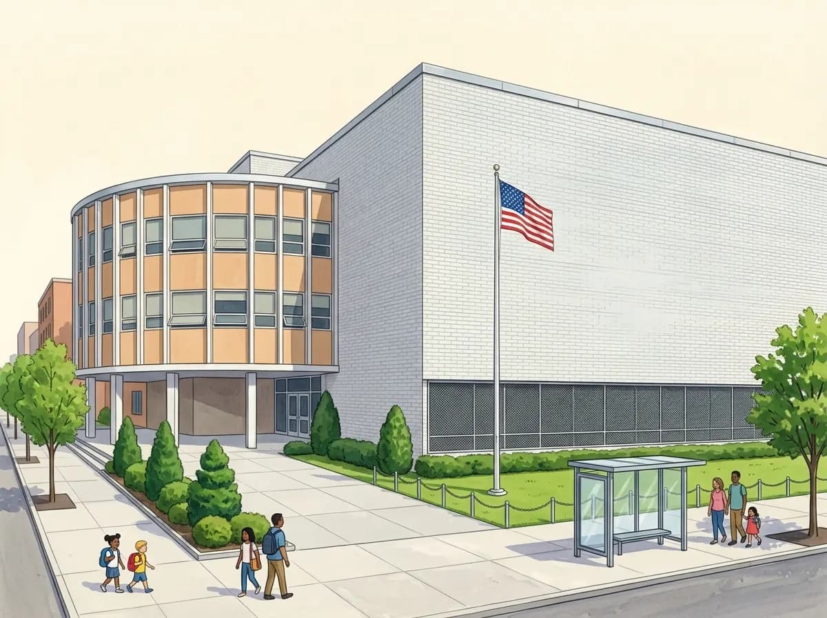 Illustration of Brooklyn Theatre Arts High School