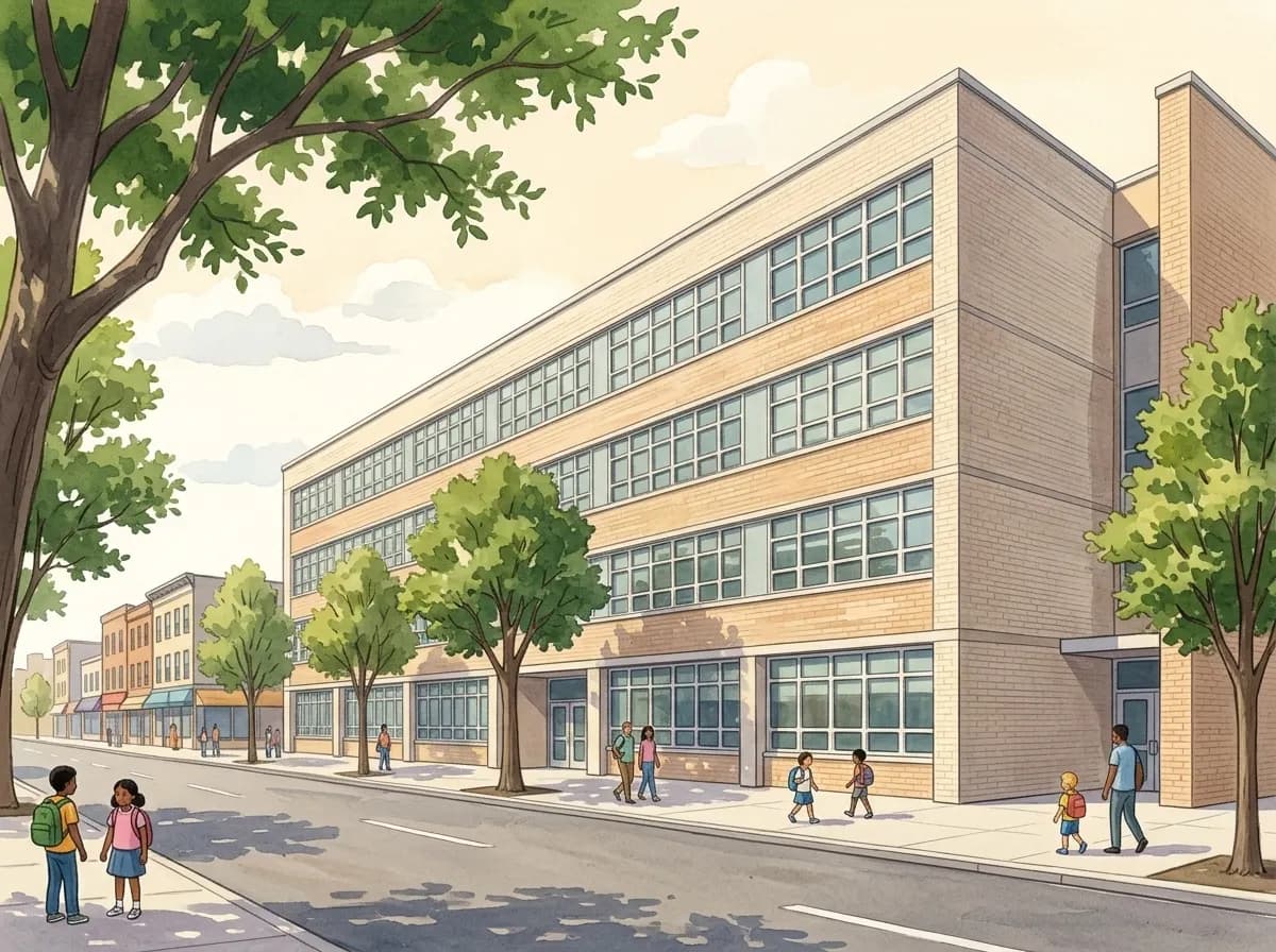 Illustration of Van Siclen Community Middle School