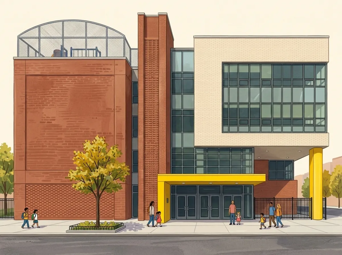 Illustration of P.S. 163 Bath Beach