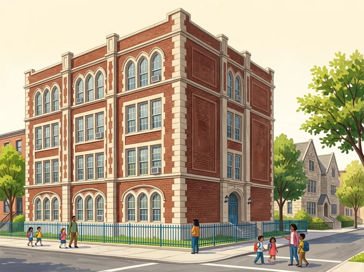 Illustration of P.S. 095 The Gravesend