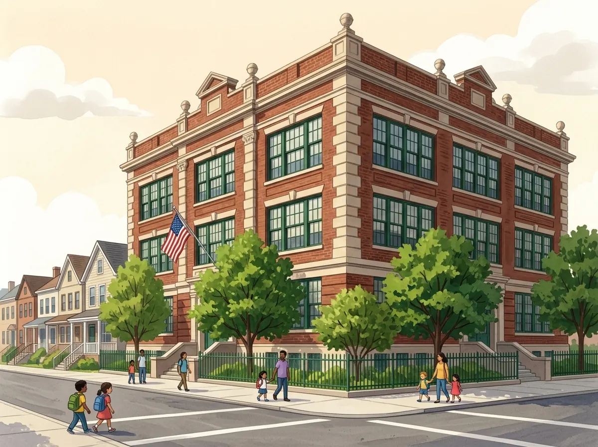 Illustration of P.S. 121 Nelson A. Rockefeller