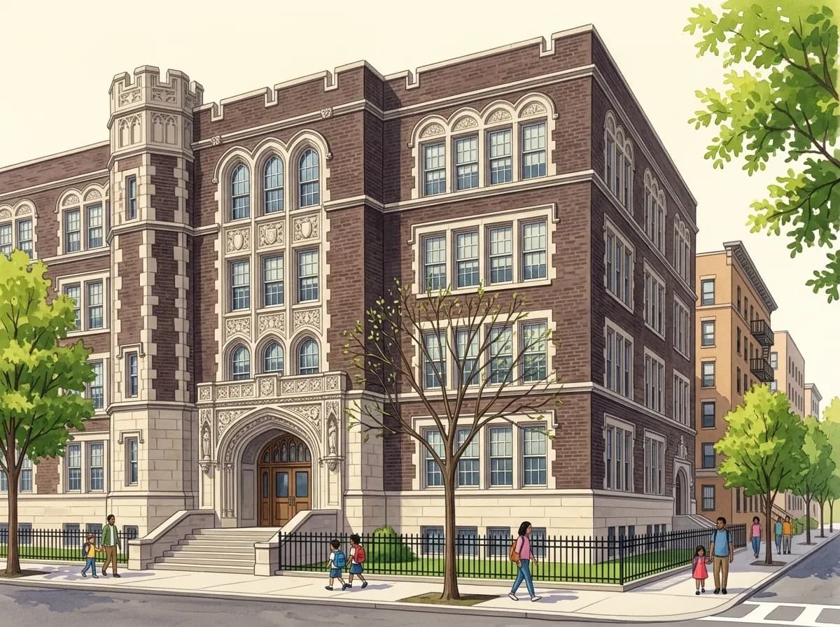 Illustration of P.S. 165 Ida Posner