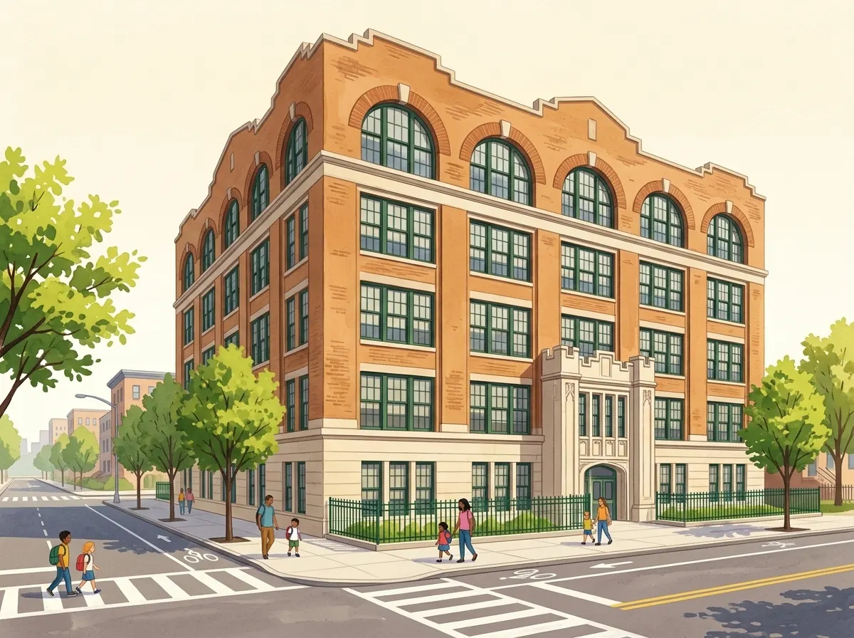 Illustration of Frederick Douglass Academy VII High School