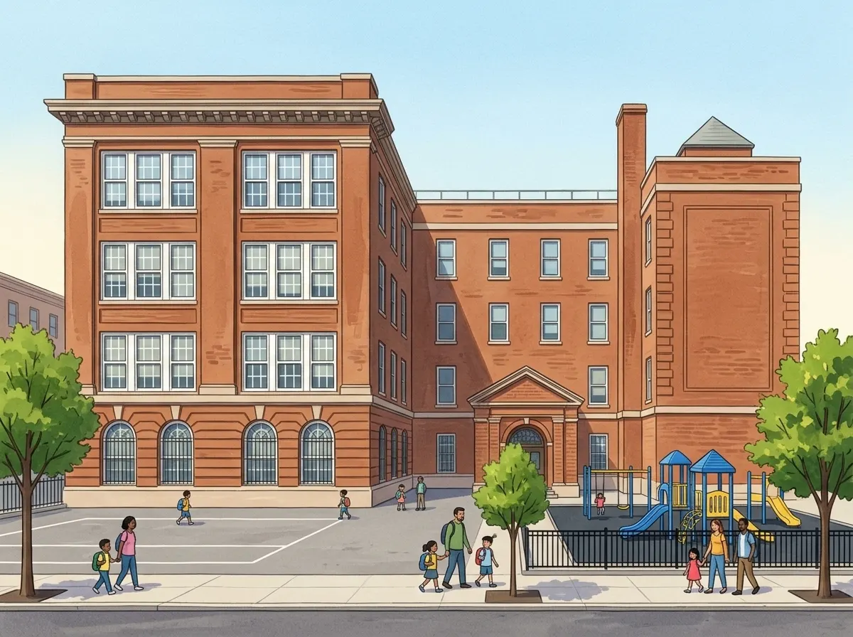 Ilustración de Brooklyn Landmark Elementary School