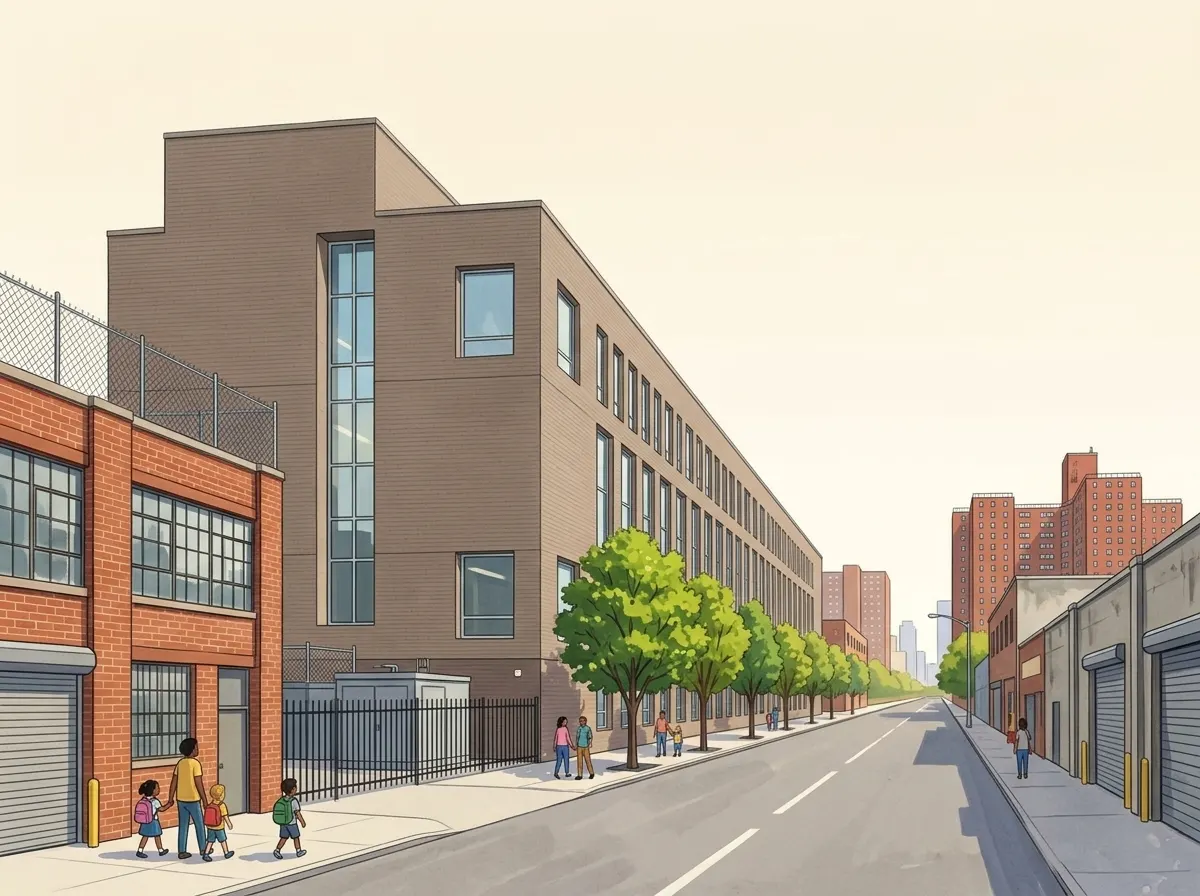 Illustration of Elm Tree Elementary School