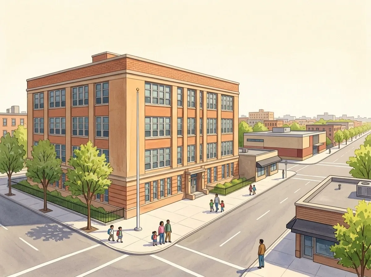 Illustration of Queens Technical High School