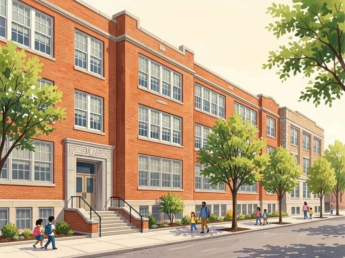 Ilustración de The James J. Ambrose School