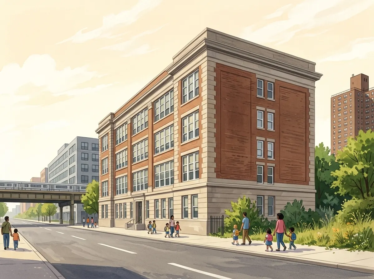 Illustration of Lighthouse Elementary School