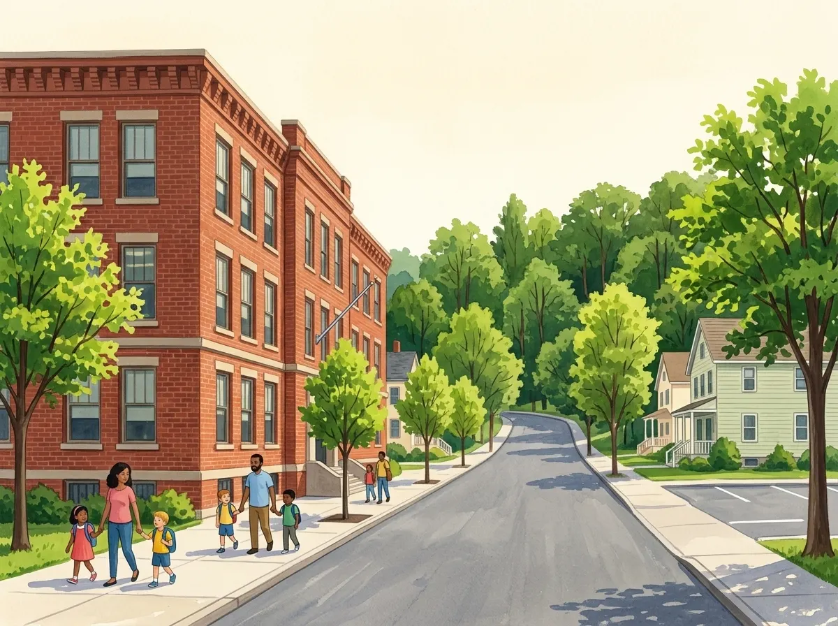 Illustration of P.S. 254 - The Rosa Parks School