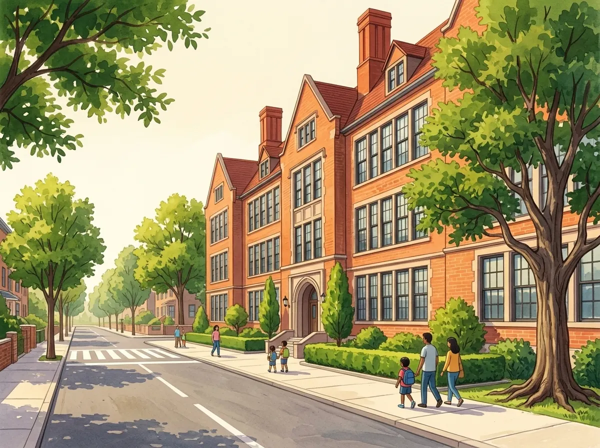 P.S. 101 School in the Gardens的插图