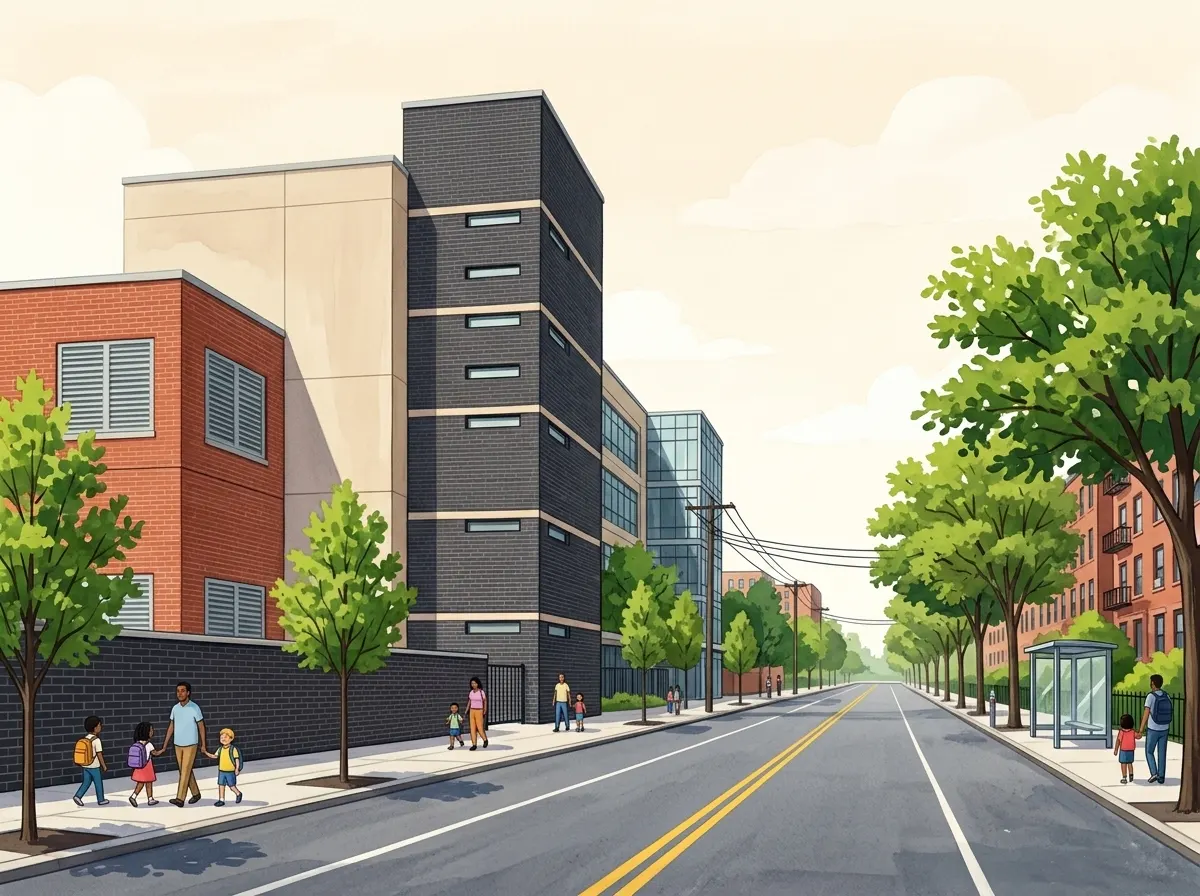 Illustration of High School for Law Enforcement and Public Safety