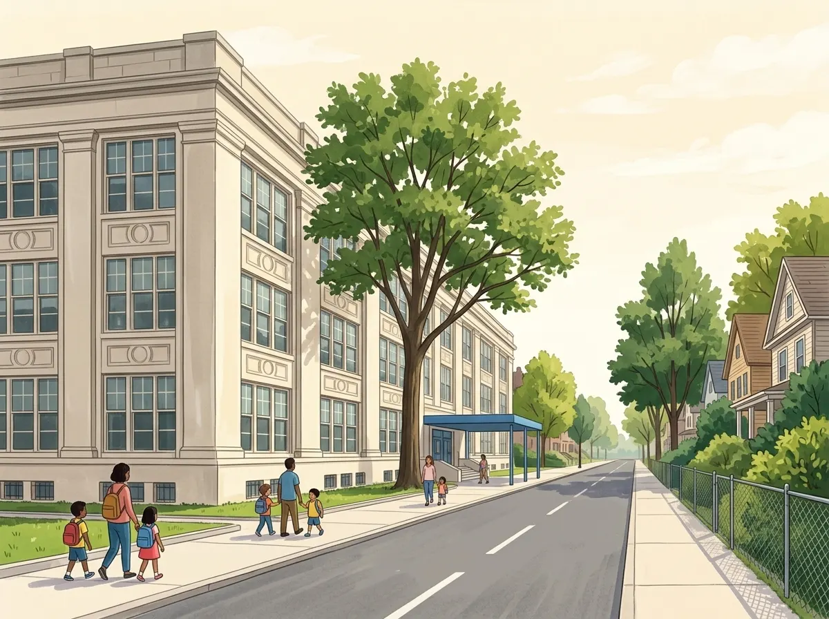 Ilustración de Mathematics, Science Research and Technology Magnet High School