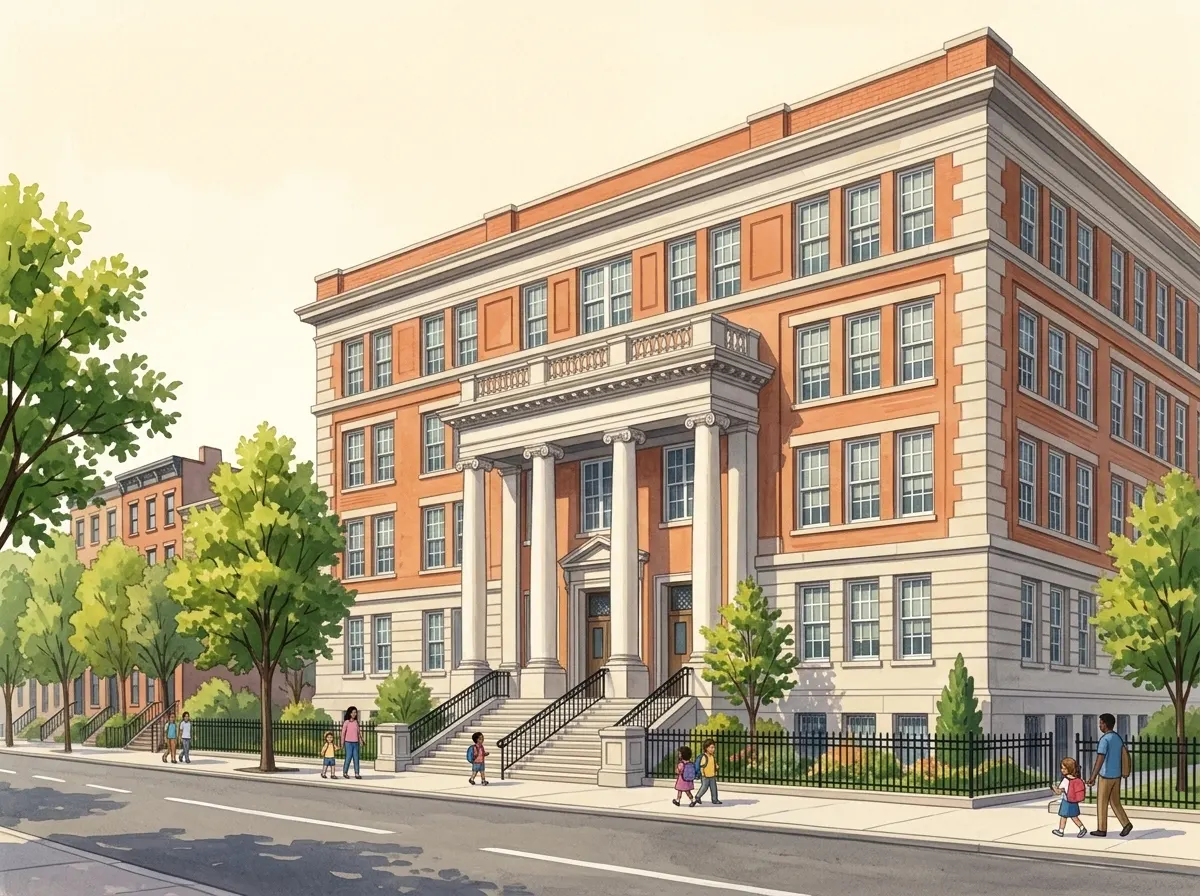 Illustration of Albert Shanker School for Visual and Performing Arts
