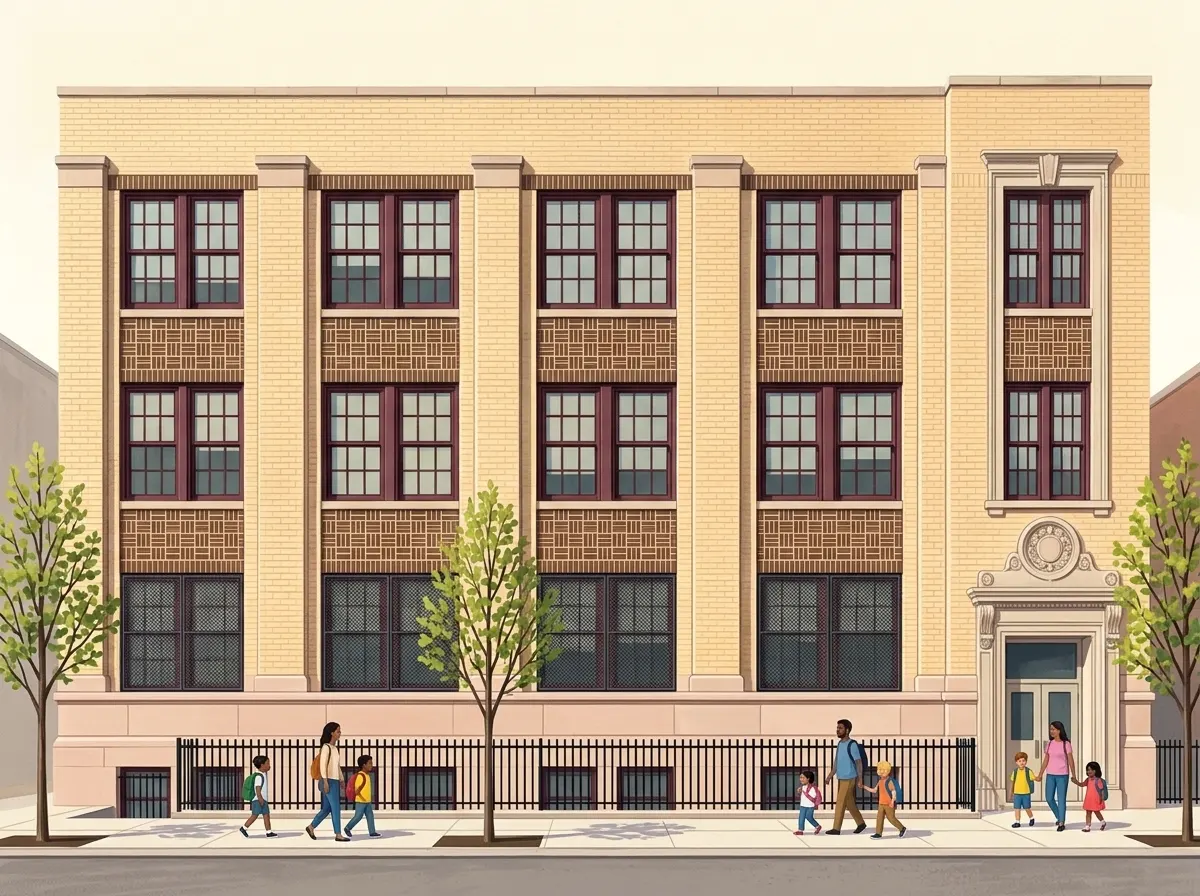 Illustration of P.S. 166 Henry Gradstein