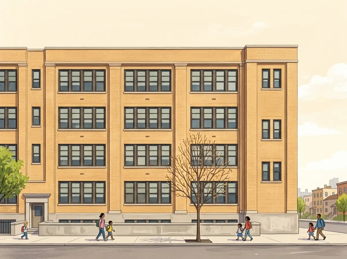 Illustration of Young Women's Leadership School, Astoria