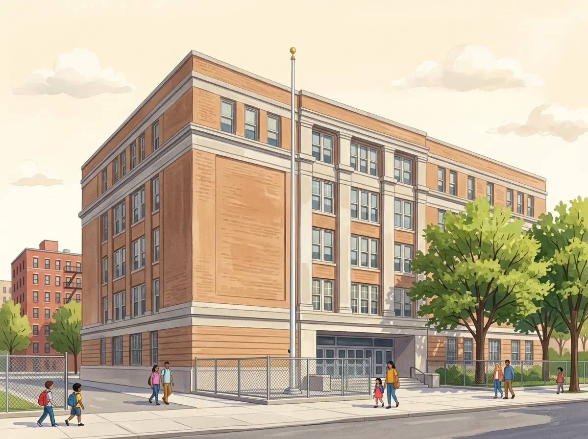 Illustration of William Cullen Bryant High School